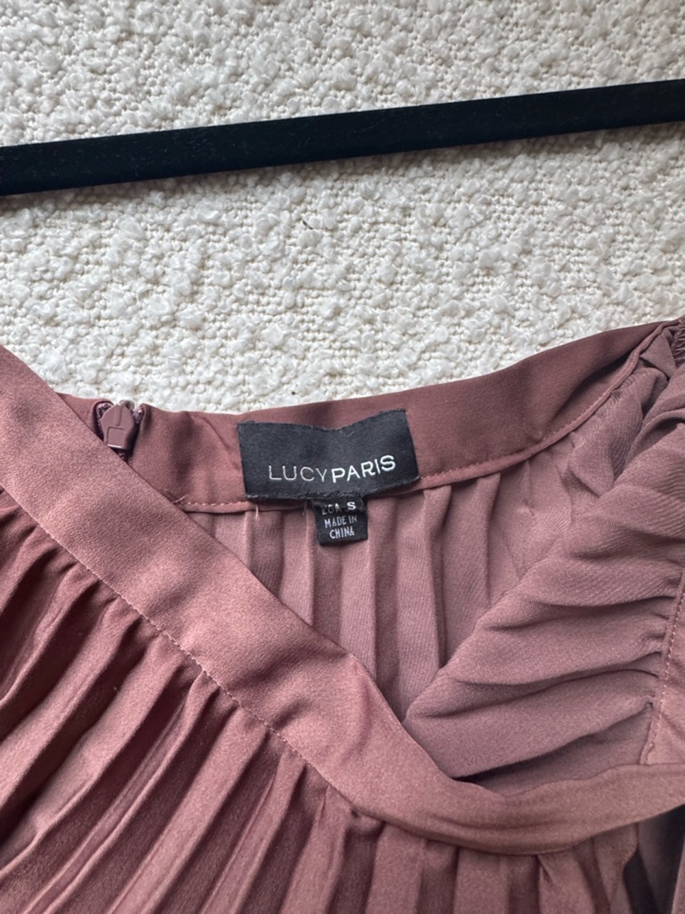 Lucy Paris Pleated Mauve skirt